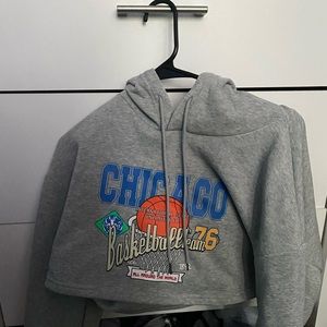 New Never Worn, Very stylish cropped hoodie!